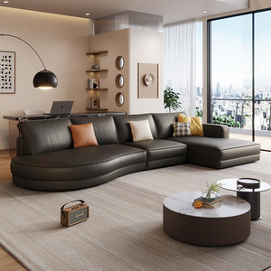 Muebles de Sala de Estar de Lujo, Sofá Modular Seccional en Forma de L - Product Image 1