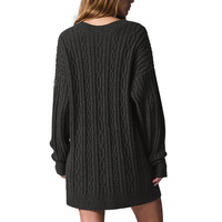 Cardigan en maille torsadée pour femme, mélange cachemire, doux, boutonné, style preppy décontracté, automne, haute qualité, luxueux, vente en gros sur mesure