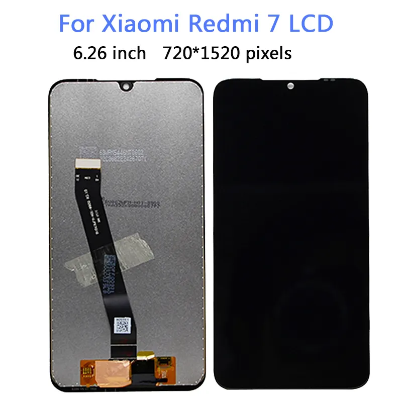 Cep telefonu Xiaomi Redmi için LCD 7 Lcd ekran dokunmatik ekranlı sayısallaştırıcı grup redmi için 7 LCD çerçeve olmadan