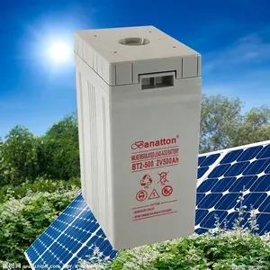 Banatton AGM Energia Solar Battery 2V 500AH Lead Acid Battery Rechargeable Storage Batteries Sealed Strong ABS 3years