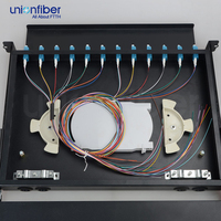 Boîtier terminal métallique pour fibre optique FTTH, panneau de brassage à fibre optique 24 ports, type tiroir coulissant, duplex ST SC LC FC, 24 fibres