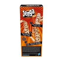 Hasbro Gaming Jenga Classic Game avec de véritables blocs de bois dur, jeu de tour d'empilage pour 1 joueur ou plus, enfants de 6 ans et plus