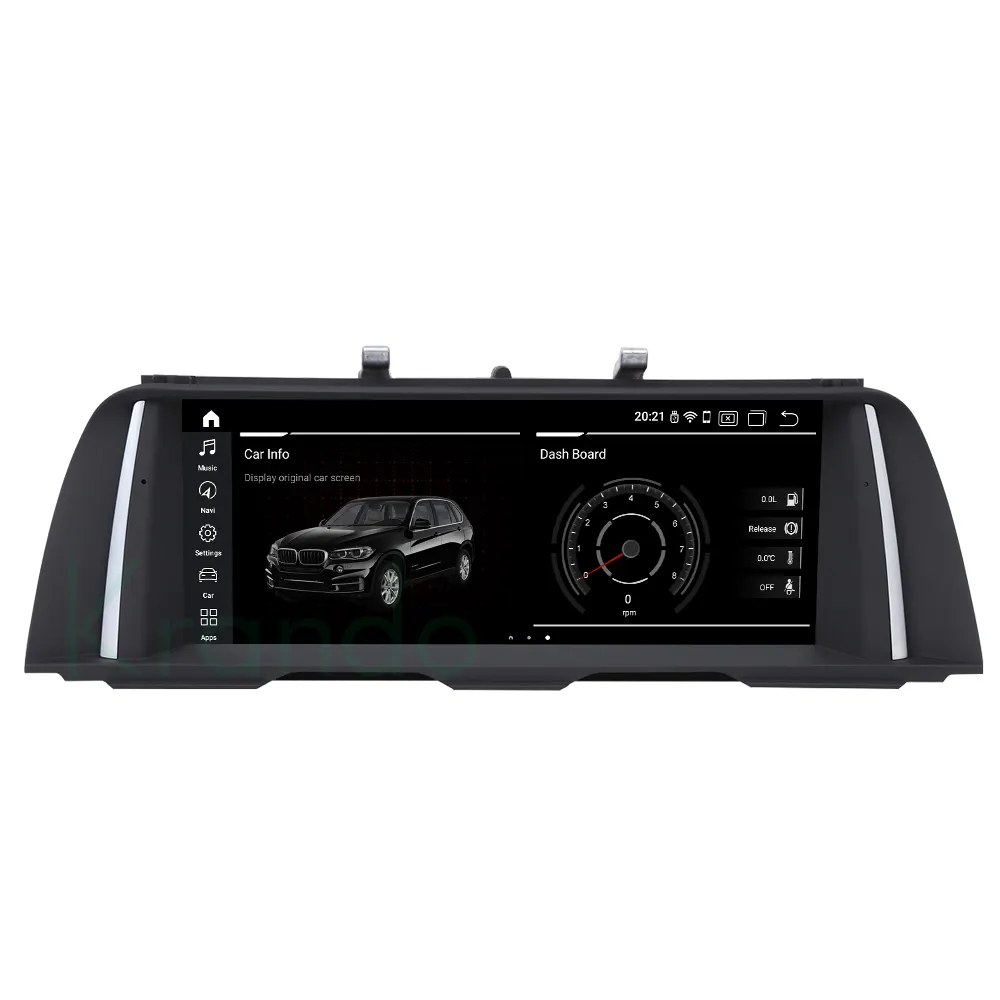Krando Radio de coche de 10,25 "para BMW 5 Series F10 F11 2011 - 2016 Autoradio compatible con red 4G WIFI CarPlay 360 Cámara Sensor de aparcamiento