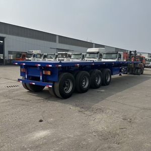 Nouvelles et d'<span class=keywords><strong>occasion</strong></span> semi-remorques surbaissées porte-conteneurs 2, 3 ou 4 essieux, 20, 40, 45 pieds, 40, 50, 60, 80, 100 tonnes - Product Image 3
