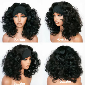 Perruques bouclées afro bob pour femmes, style naturel explosif, <span class=keywords><strong>cheveux</strong></span> longs et ondulés pour femmes noires, perruques sans colle – Grande Vente - Product Image 2