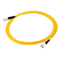 Kabel FC/UPC-FC/UPC SM Single Mode Simplex FTTH SM Single Mode Kuning untuk Fiber to the Home (FTTH) Pusat Data Perusahaan 1-5m