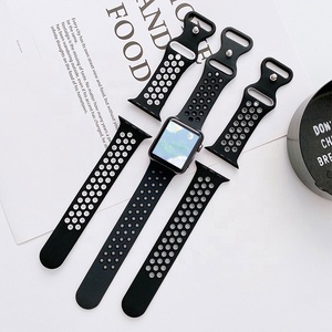 Cinturino Sportivo in Silicone Morbido YHQ per <span class=keywords><strong>Apple</strong></span> <span class=keywords><strong>Watch</strong></span> 45mm/49mm Bianco Bicolore Ultimo Design - Product Image 4