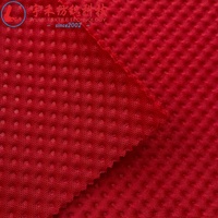 Tissu tricoté extensible gaufré à pois teint 260 GSM Scuba Sandwich pour doublures de bagages, textiles de maison et sacs