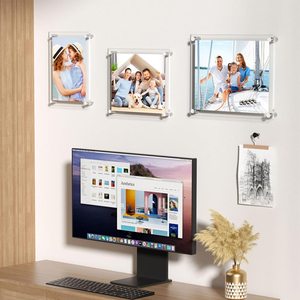 Rõ Ràng <span class=keywords><strong>Acrylic</strong></span> Khung Hình Cho Tường Hiện Đại Không Khung Hình Ảnh Lucite Trong Suốt Hình Khối Vuông Nổi Treo Khung Ảnh - Product Image 5