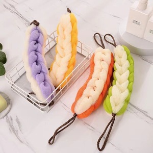 Twisted <b>Bath</b> Scrubber Long Soft Back Cleaner For Shower Body Exfoliation - Product Image 1