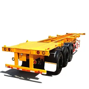 40ft/20ft Tri-axle Skeleton Container Transportation Semi Trailer