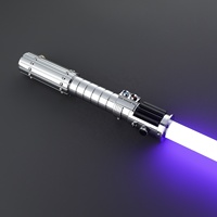 Pedang Laser Nexussabers Mara Jade Skywalker, Smooth Swing, Heavy Dueling, dengan Suara Blaster dan Lampu, Mainan