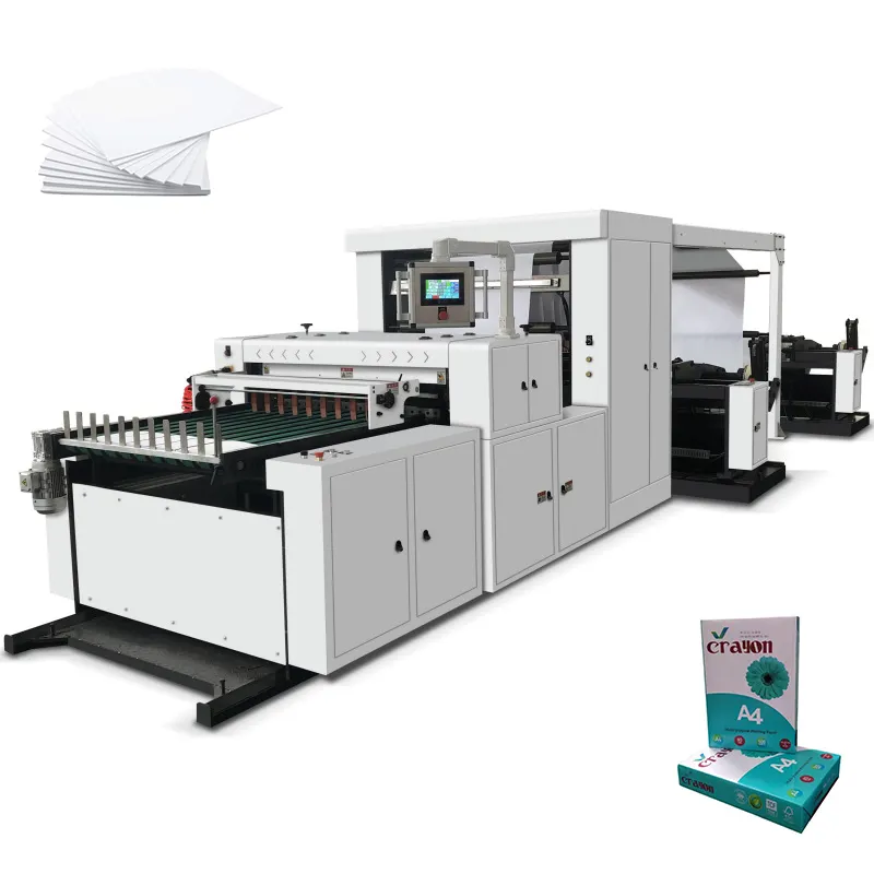 Automatische A3 A4 Formaat Kopieerpapier Snij-En Verpakkingsmachine Pak Papier Snijmachine