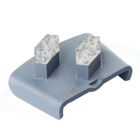 Pour HTC Double Hexagonal Diamant Meulage Outils Personnalisé OEM Support Béton Sol Rectifieuse Outils Abrasifs