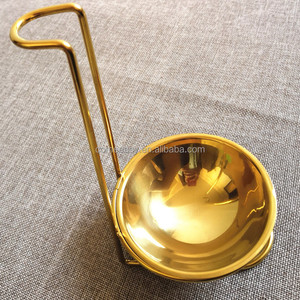 Colore oro 304 In Acciaio Inox Cucchiaio di Riposo Zuppa di Mestolo Colino Del Supporto Del Basamento Cremagliera per Tavolo Da <span class=keywords><strong>Cucina</strong></span> - Product Image 1