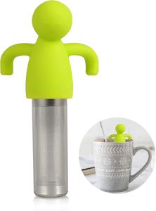 Cute Cartoon Eco-friendly Reusable Silicone Handle Loose Leaf <b>Tea</b> <b>Infuser</b> Stainless Steel Strainer - Product Image 3
