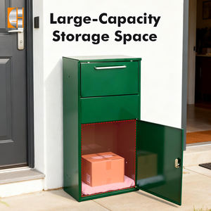Sicherheit Benutzer definierte Paket versand box Outdoor Home Verzinkter Briefkasten Wetterfest-Paket-Drop-Box für den Wohnbereich - Product Image 4