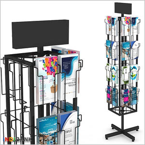 Exhibidores de Metal Personalizados para Revistas, Folletos y Postales, Exhibidores Giratorios para Tiendas Minoristas - Product Image 4