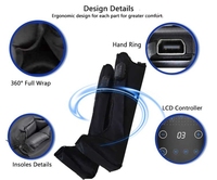 Bottes de massage pneumatiques automatiques pour mollets, masseur de jambes à ondes d'air