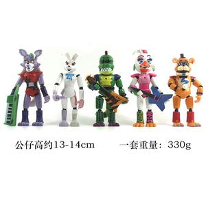 HY Nouveauté <span class=keywords><strong>Five</strong></span> <span class=keywords><strong>Nights</strong></span> <span class=keywords><strong>at</strong></span> Freddy's Jouets Figurines d'action 3D en PVC, Lot de <span class=keywords><strong>5</strong></span> Poupées Freddy FNaF avec Lumière - Product Image 2