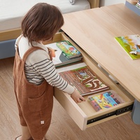 Table d'étude pour enfants réglable en hauteur Boori Bureau en bois ergonomique moderne pour les étudiants pour l'école et la chambre