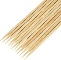 Brochettes en bambou chromées résistantes à la chaleur, emballage personnalisé en gros, 20/30/35 cm, bâtonnets de barbecue jetables