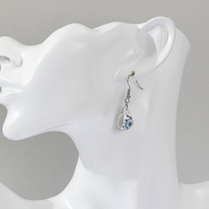 SC Jewelry Vintage Creative Céramique Crochets D'<span class=keywords><strong>oreille</strong></span> Déclaration Conception Peint À La Main Céladon Porcelaine Tasses À Thé Boucles D'oreilles Cadeaux pour Femmes - Product Image 2