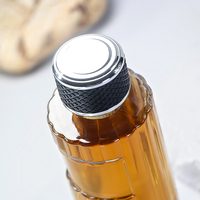 Botol Parfum Kaca Silinder 100ml Berkualitas Tinggi, Desain Bunga Es Transparan, Kerajinan Tangan, Bodi Transparan
