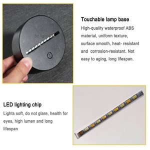 Nouveauté <span class=keywords><strong>poisson</strong></span> <span class=keywords><strong>rouge</strong></span> créatif 3d tactile Usb Led veilleuse acrylique chevet 3d luminaires Usb Led batterie externe enfants <span class=keywords><strong>lampe</strong></span> - Product Image 5
