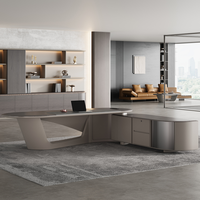 Archivador de Madera Moderno Personalizable, Estilo Panel, 4 Cajones, Altura Ajustable, para Oficina en Casa, Salas de Reuniones, Recepciones de Invitados