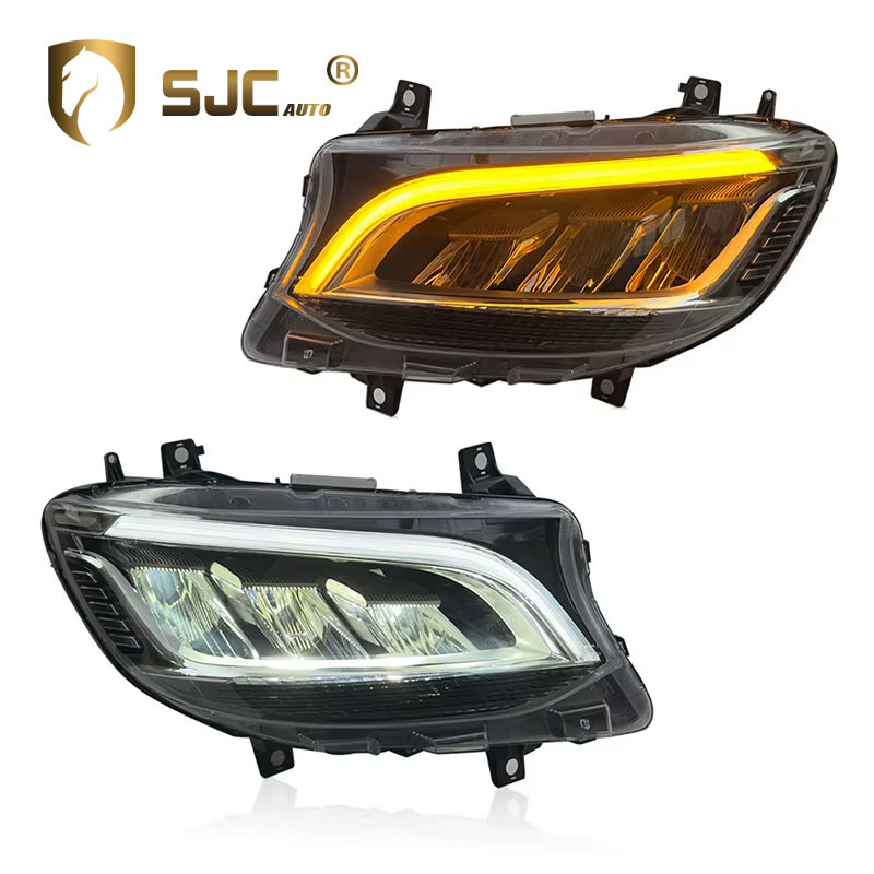 Sjc LED Headlight Assembly For Mercedes-Benz Sprinter 2019-2023 LED DRL