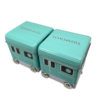Boîte en étain de qualité alimentaire en forme de voiture personnalisée avec couvercle pour bonbons, style et couleur personnalisés imprimés, emballage métallique créatif en gros