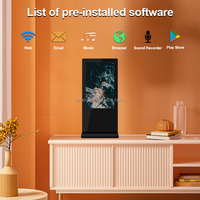 Nuevo diseño, 10 pulgadas, Android, WiFi, opciones de pantalla táctil, marco de visualización de señalización digital electrónica con software de gestión central