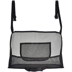 Sac de rangement en maille pour dossier de siège de voiture, 10L, 4-7 compartiments, organisateur noir pour l'intérieur du véhicule - Product Image 5