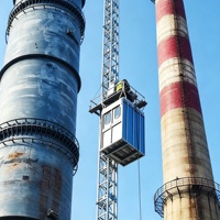 Ascenseur industriel vertical sur mesure pour les projets de centrales électriques, de produits chimiques, d'hydrocarbures et de cheminées