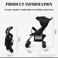 Vente en gros d'usine de poussettes compactes confortables et légères pour bébé parapluie pliant facile pour les voyages
