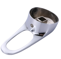 Robinet de cuisine moderne de haute qualité en alliage de zinc chromé, poignée durable, accessoire à poignée unique