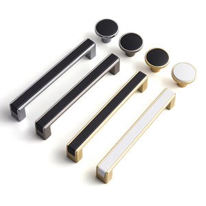 Oukali European Modern Double Color <strong>Funky</strong> Furniture Handle Kitchen <strong>Drawer</strong> Wardrobe <strong>Knobs</strong> and Handle Pull - Product Image 1
