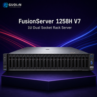 Serveur FusionServer 1258H V7 1U en rack pour l'infrastructure de stockage cloud et de virtualisation d'entreprise – En stock