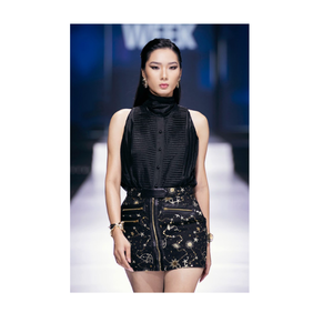 Camisas y blusas de mujer de diseño de lujo listas para enviar tienda mayorista de ropa de mujer material ecológico Enzo Vietnam - Product Image 3