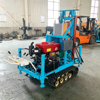Foreuse rotative à couple élevé pour puits d'eau et petite foreuse sur chenilles à double vitesse pour sols variés
