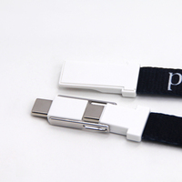 Longe 3 en 1 câble de données 90cm de Long porte-clés USB a à Type C/Micro/8P charge rapide 2A Usb C chargeur rapide câble de téléphone portable