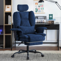 Chaise de bureau ergonomique de haute qualité, réglable, pivotante à 360°, durable, pour le gaming, avec support lombaire et appui-tête.