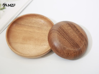 Assiettes de dîner rondes en bois de hêtre brun clair, style campagnard, écologiques, personnalisables avec logo, durables, prix usine, lot de 10 pièces, idéales comme cadeau d'affaires