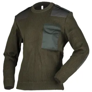 阿凡达工厂定制优质深绿色/黑色/深蓝色男士套头衫安全羊毛衫男士开衫