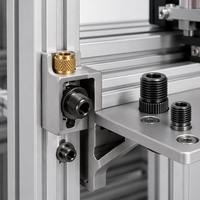 OEM Custom CNC Machined Knurled Brass Threaded Inserts Metal Sleeves for Industrial Automation Frames