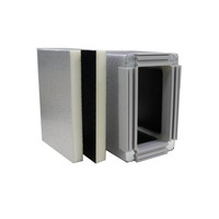 Panneau isolant rigide en mousse PIR noir argenté en aluminium de 20, 25, 30 mm pour conduits de climatisation, panneau de mousse pour conduits AC PID