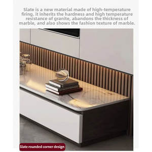 Nouveau Meuble <span class=keywords><strong>TV</strong></span> Moderne et Simple en Bois Massif, Combinaison Sol/Plafond pour Petit Appartement, Salon ou Chambre - Product Image 3