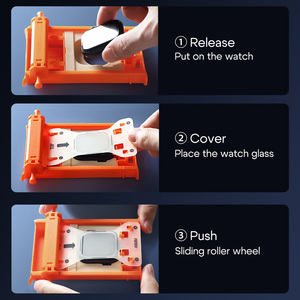 Protector de Pantalla de Vidrio Templado 9H de Fácil Instalación para Reloj 40/41/42/<span class=keywords><strong>44</strong></span>/45/46mm 2.5D Antipolvo, Antiarañazos y Antihuellas - Product Image 4