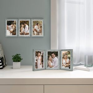 Cadre photo de bureau à collage multi-cadres pour <span class=keywords><strong>cadeau</strong></span> d'anniversaire du père-Amis de la famille de grand-père gris - Product Image 3